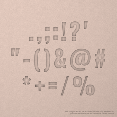 Oswald | Font Rail Stamp Sets | Letters, Numbers, and Symbols - Ceramind® Tools