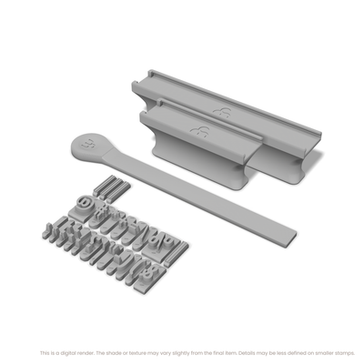 Oswald | Font Rail Stamp Sets | Letters, Numbers, and Symbols - Ceramind® Tools