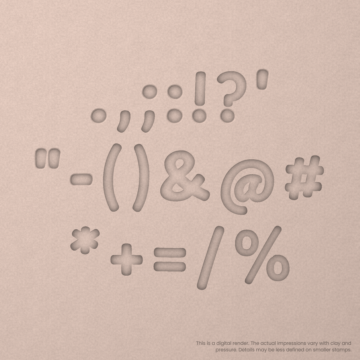 Playpen Sans | Font Rail Stamp Sets | Letters, Numbers, and Symbols - Ceramind® Tools