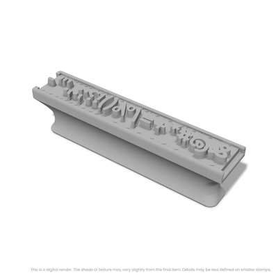 Playpen Sans | Font Rail Stamp Sets | Letters, Numbers, and Symbols - Ceramind® Tools
