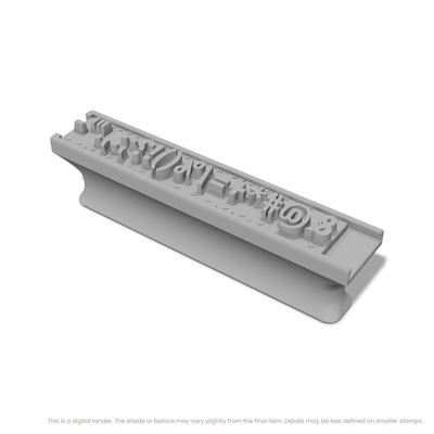 Roboto Condensed | Font Rail Stamp Sets | Letters, Numbers, and Symbols - Ceramind® Tools