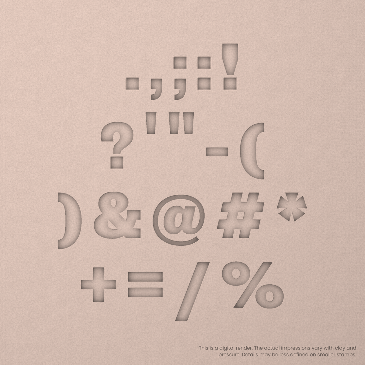 Rokkitt | Font Rail Stamp Sets | Letters, Numbers, and Symbols - Ceramind® Tools