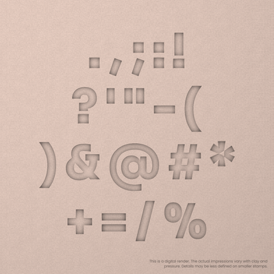 Sora | Font Rail Stamp Sets | Letters, Numbers, and Symbols - Ceramind® Tools