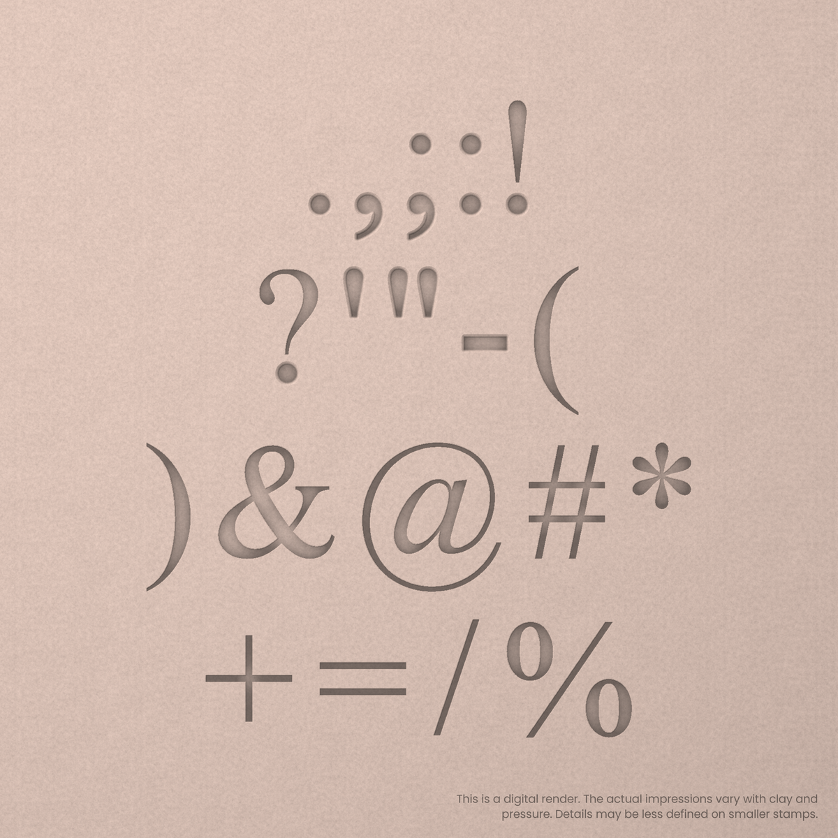Times New Roman | Font Rail Stamp Sets | Letters, Numbers, and Symbols - Ceramind® Tools