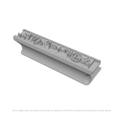 Times New Roman | Font Rail Stamp Sets | Letters, Numbers, and Symbols - Ceramind® Tools