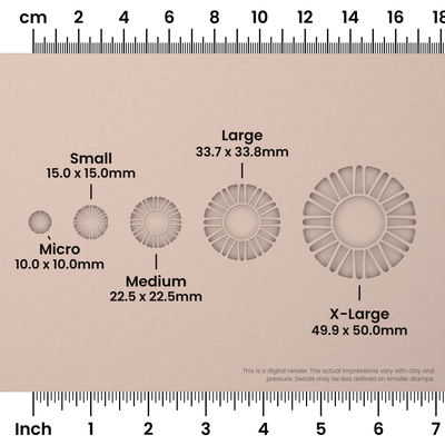 Classic Sunburst Stamps - Ceramind® Tools