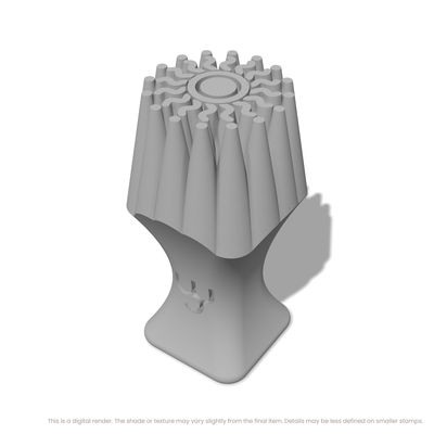 Dotted Wave Sunburst Stamps - Ceramind® Tools