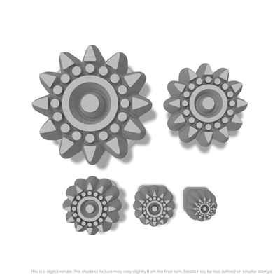 Boho Folk Sunburst Stamps - Ceramind® Tools
