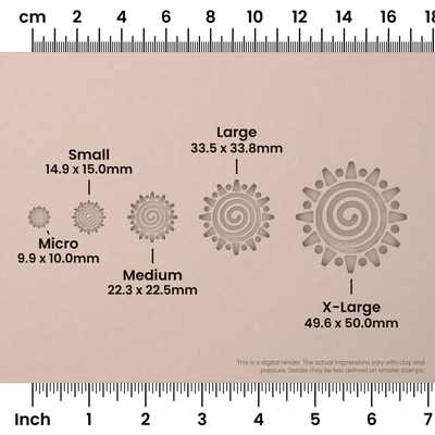 Boho Spiral Sunburst Stamps - Ceramind® Tools