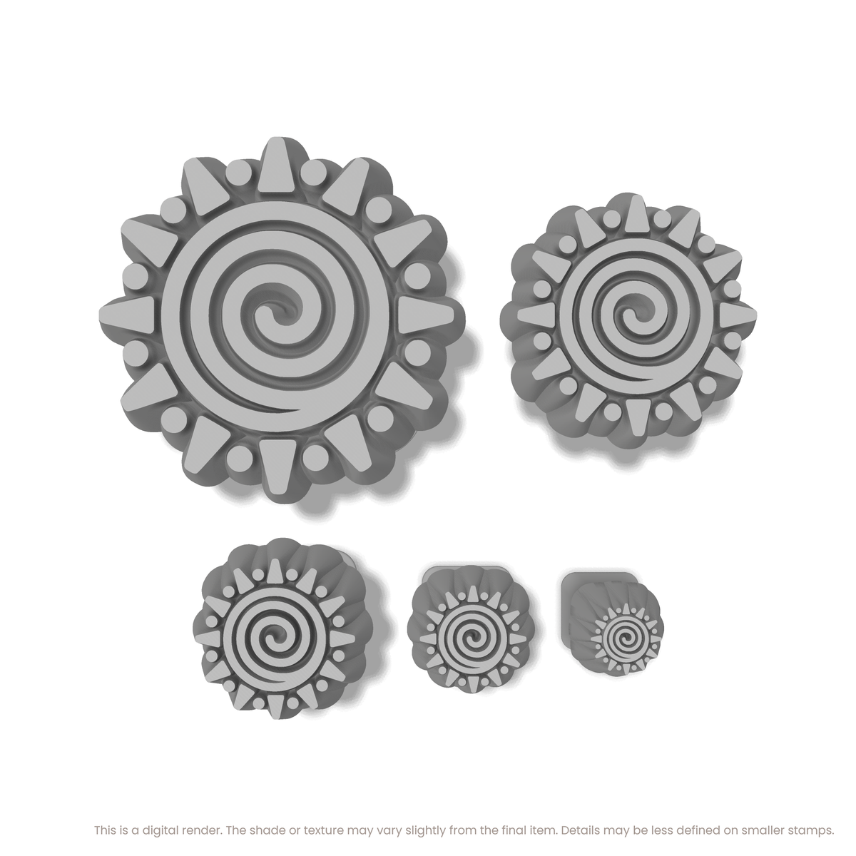 Boho Spiral Sunburst Stamps - Ceramind® Tools