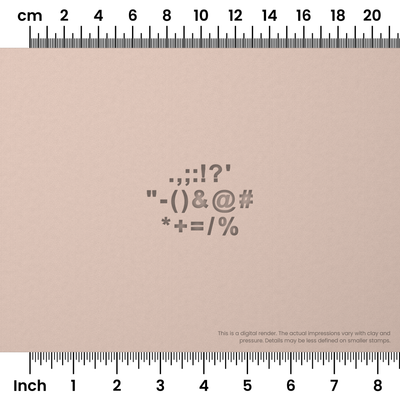 Arial Bold | Symbol Stamp Sets - Ceramind® Tools