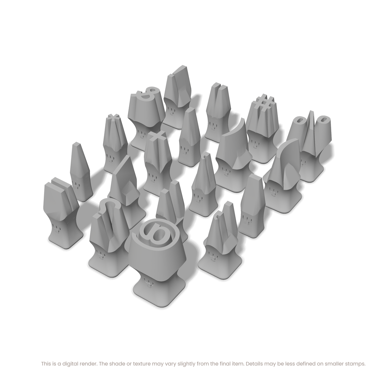 Arial Bold | Symbol Stamp Sets - Ceramind® Tools