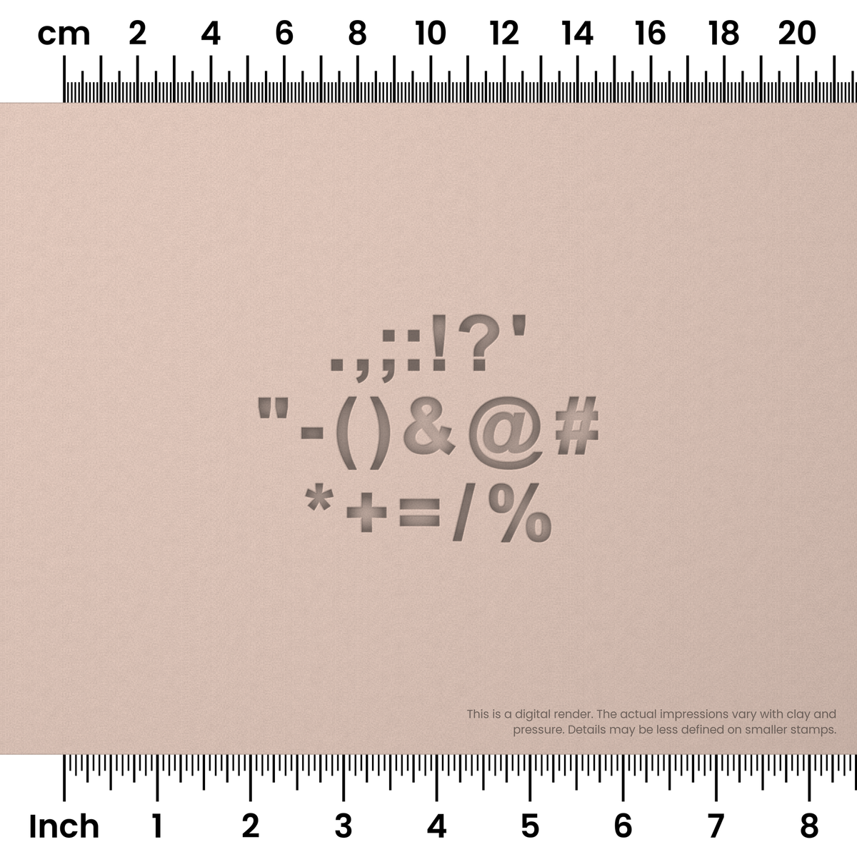 Arial Bold | Symbol Stamp Sets - Ceramind® Tools