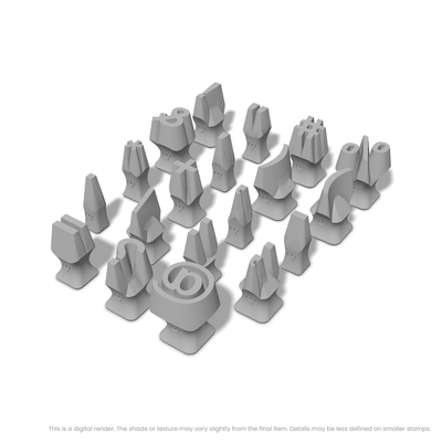Arial Bold | Symbol Stamp Sets - Ceramind® Tools