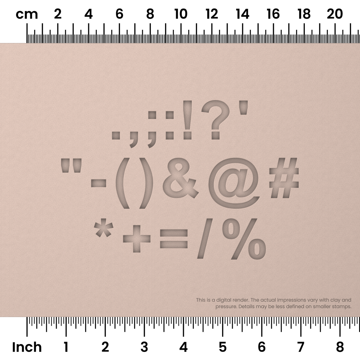 Arial Bold | Symbol Stamp Sets - Ceramind® Tools