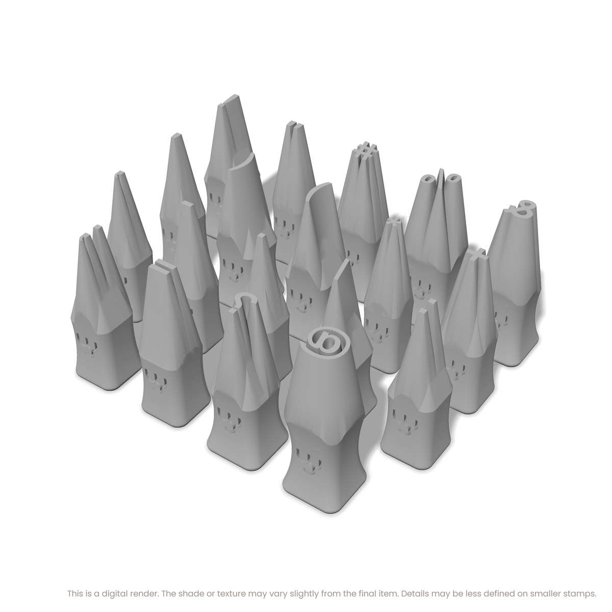 Arial Bold | Symbol Stamp Sets - Ceramind® Tools