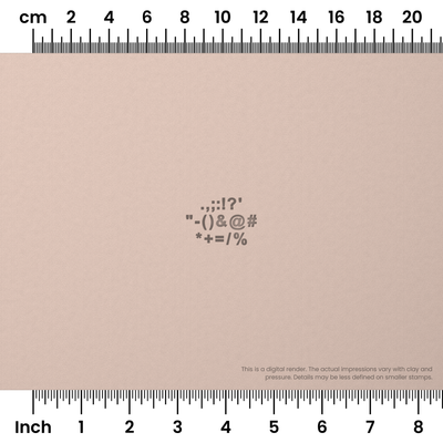 Arial Bold | Symbol Stamp Sets - Ceramind® Tools