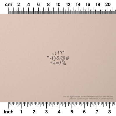 Arial Bold | Symbol Stamp Sets - Ceramind® Tools