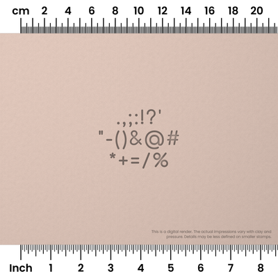 Comfortaa | Symbol Stamp Sets - Ceramind® Tools