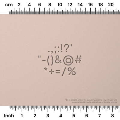 Comfortaa | Symbol Stamp Sets - Ceramind® Tools