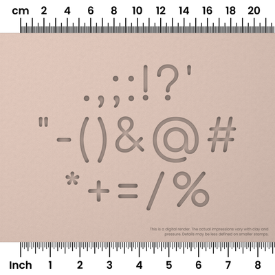 Comfortaa | Symbol Stamp Sets - Ceramind® Tools