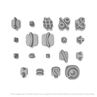 Comfortaa | Symbol Stamp Sets - Ceramind® Tools