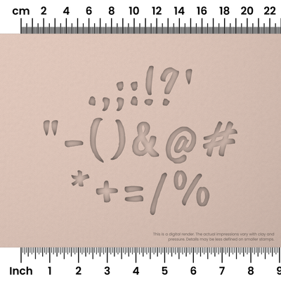 Caveat Brush | Symbol Stamp Sets - Ceramind® Tools