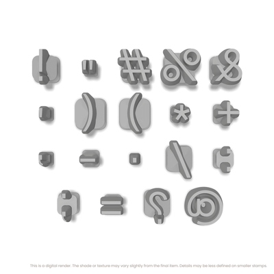 Plus Jakarta Sans | Symbol Stamp Sets - Ceramind® Tools