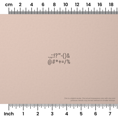 Roboto Condensed | Symbol Stamp Sets - Ceramind® Tools
