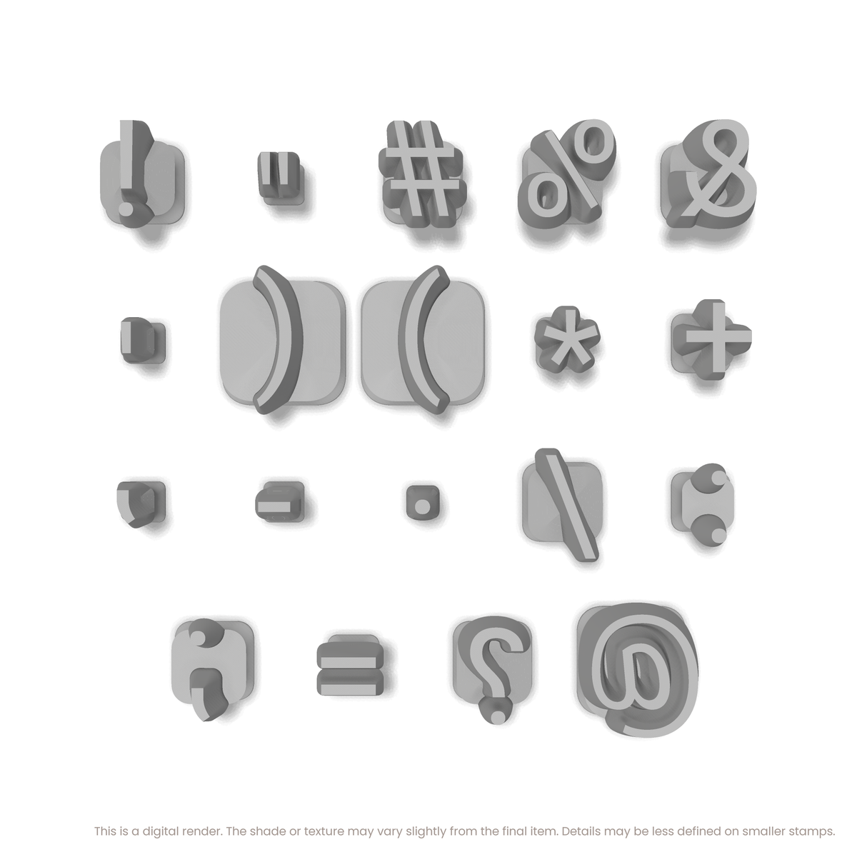 Roboto | Symbol Stamp Sets - Ceramind® Tools