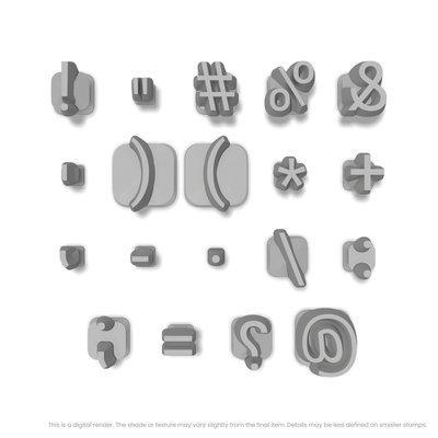 Roboto | Symbol Stamp Sets - Ceramind® Tools