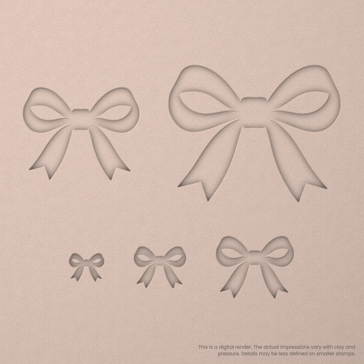 Ribbon Bow Stamps - Ceramind® Tools