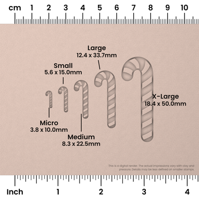 Candy Cane Stamps - Ceramind® Tools