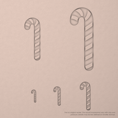 Candy Cane Stamps - Ceramind® Tools