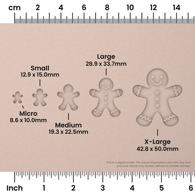 Gingerbread Man Stamps - Ceramind® Tools