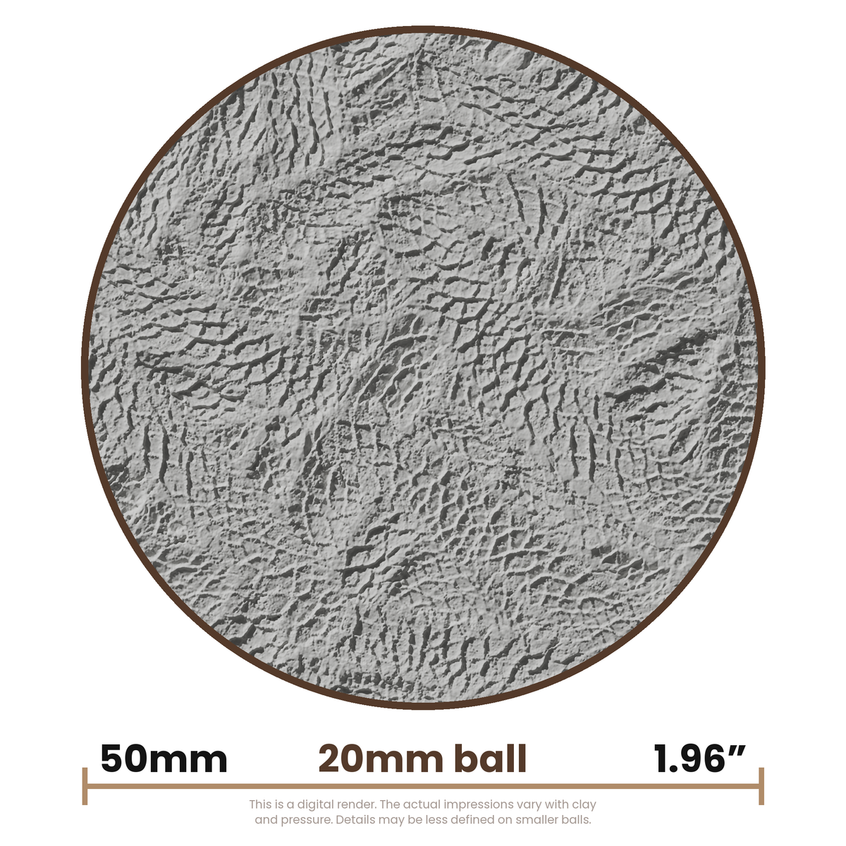 Texture Ball | Leather Skin Texture - Style 01 - Ceramind® Tools