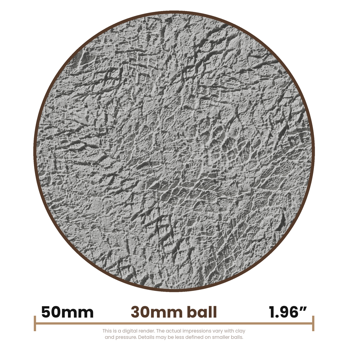 Texture Ball | Leather Skin Texture - Style 01 - Ceramind® Tools