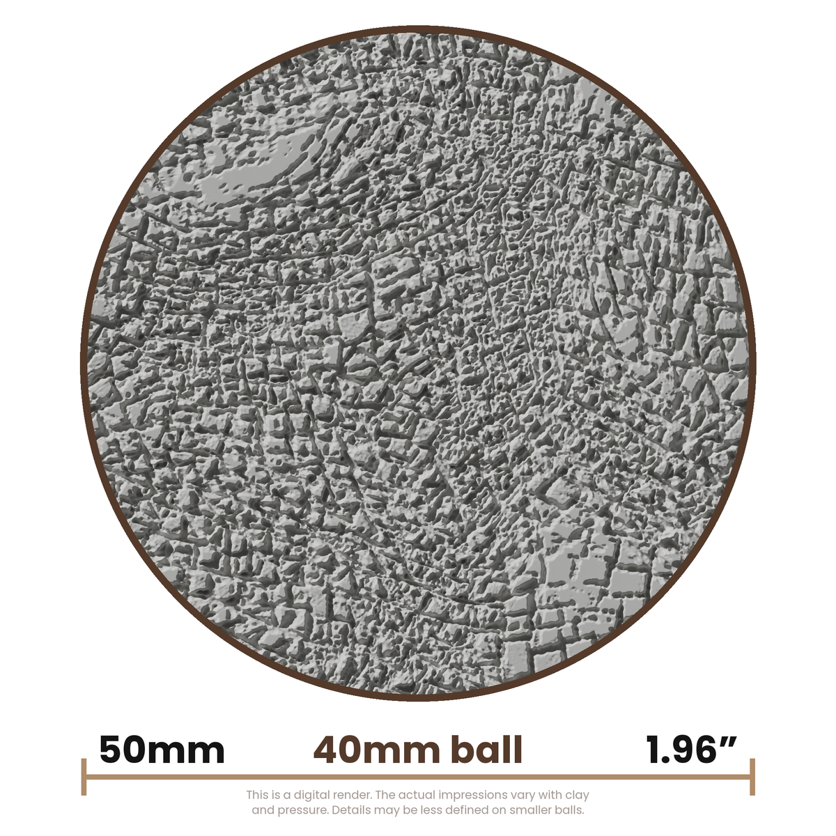 Texture Ball | Cobbled Road Texture - Style 01 - Ceramind® Tools