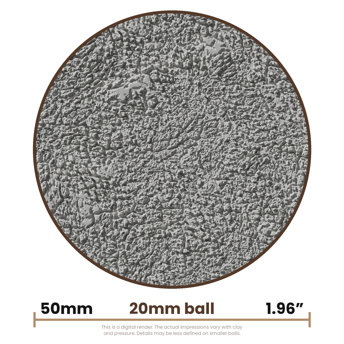 Texture Ball | Cracked Earth Texture - Style 01 - Ceramind® Tools