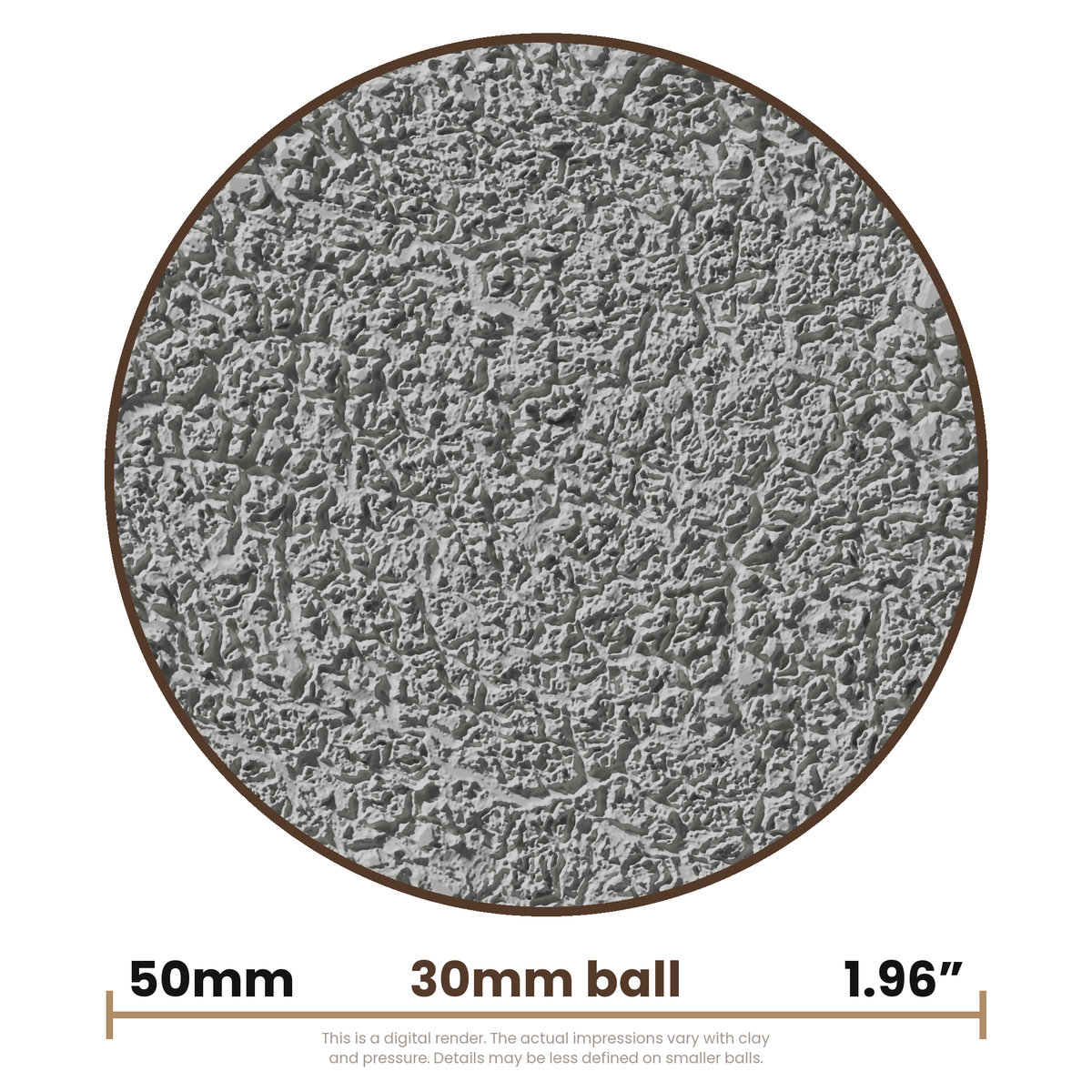 Texture Ball | Cracked Earth Texture - Style 01 - Ceramind® Tools
