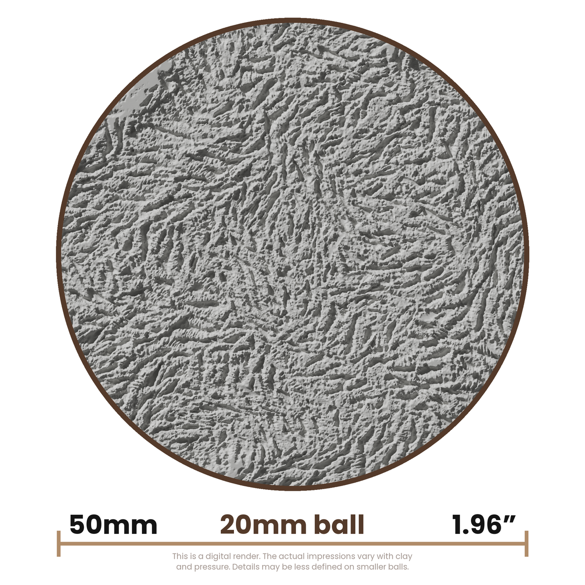 Texture Ball | Ferns Texture - Style 02 - Ceramind® Tools