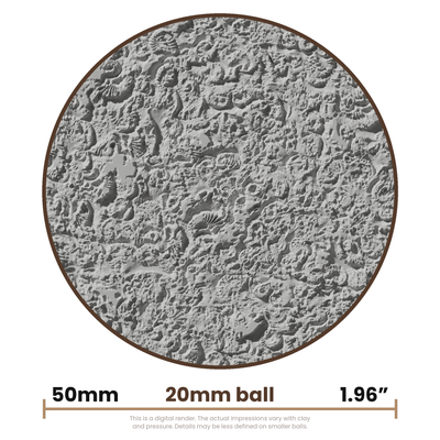 Texture Ball | Fossil Texture - Style 01 - Ceramind® Tools