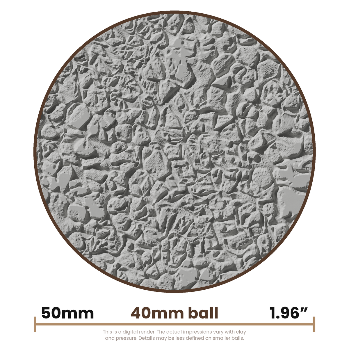 Texture Ball | Gravel Texture - Style 01 - Ceramind® Tools