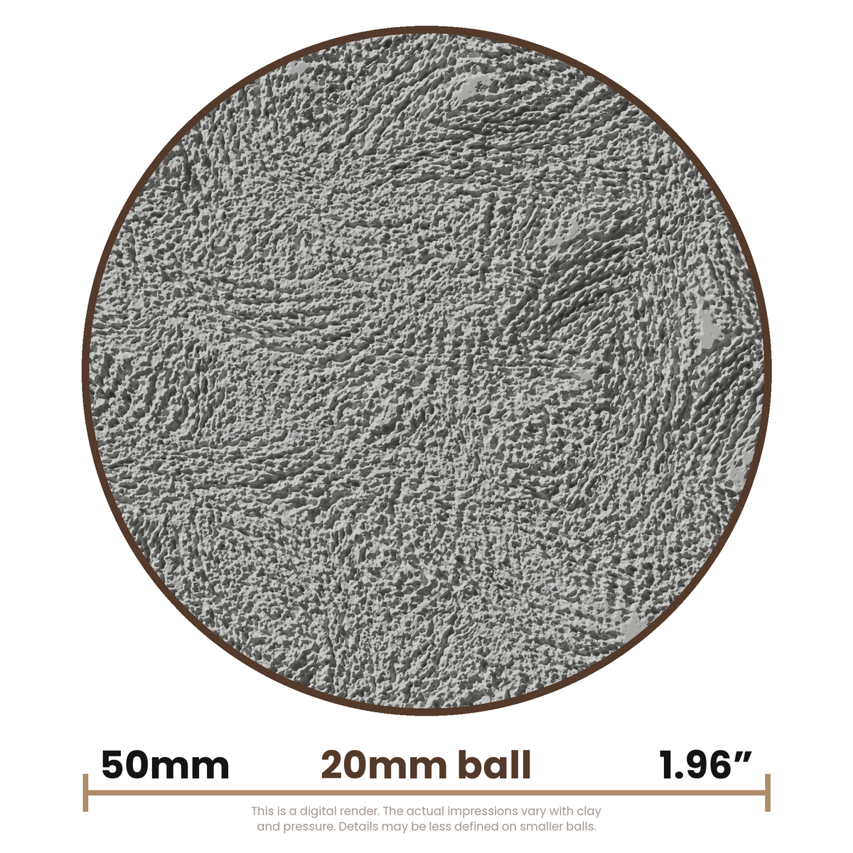 Texture Ball | Reptile Skin Texture - Style 01 - Ceramind® Tools