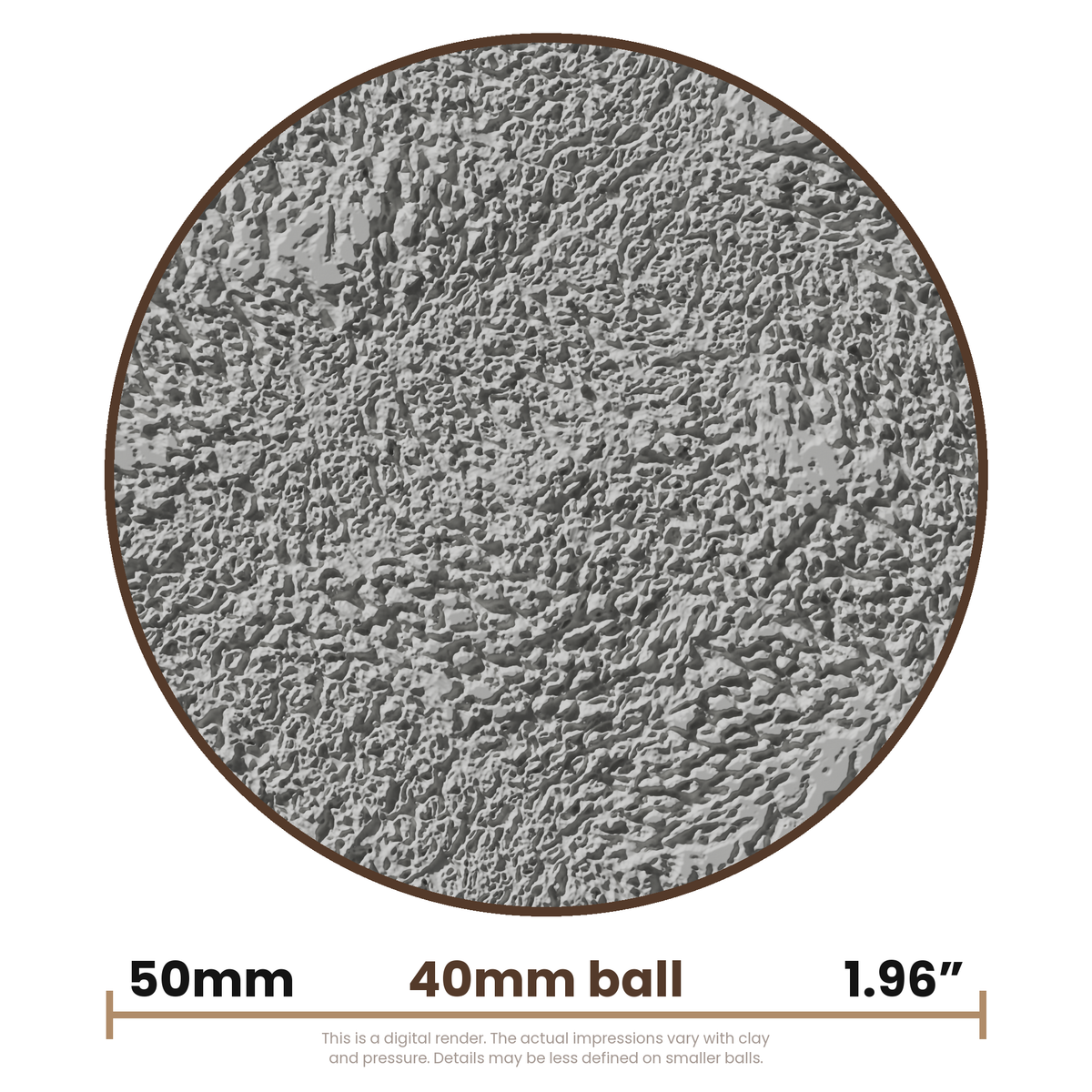 Texture Ball | Reptile Skin Texture - Style 01 - Ceramind® Tools