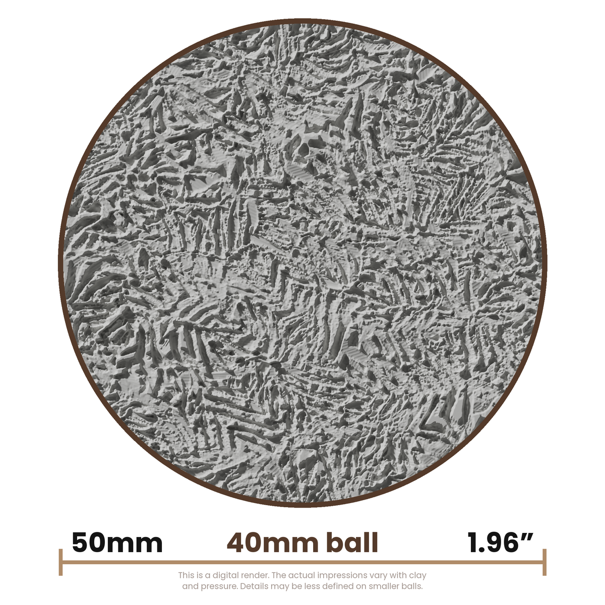 Texture Ball | Abstract Leaves Texture - Style 01 - Ceramind® Tools