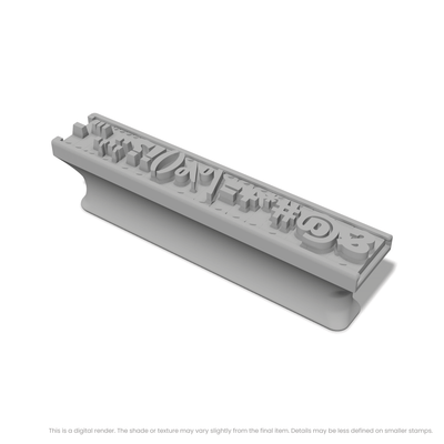 Alfa Slab One | Font Rail Stamp Sets | Letters, Numbers, and Symbols - Ceramind® Tools