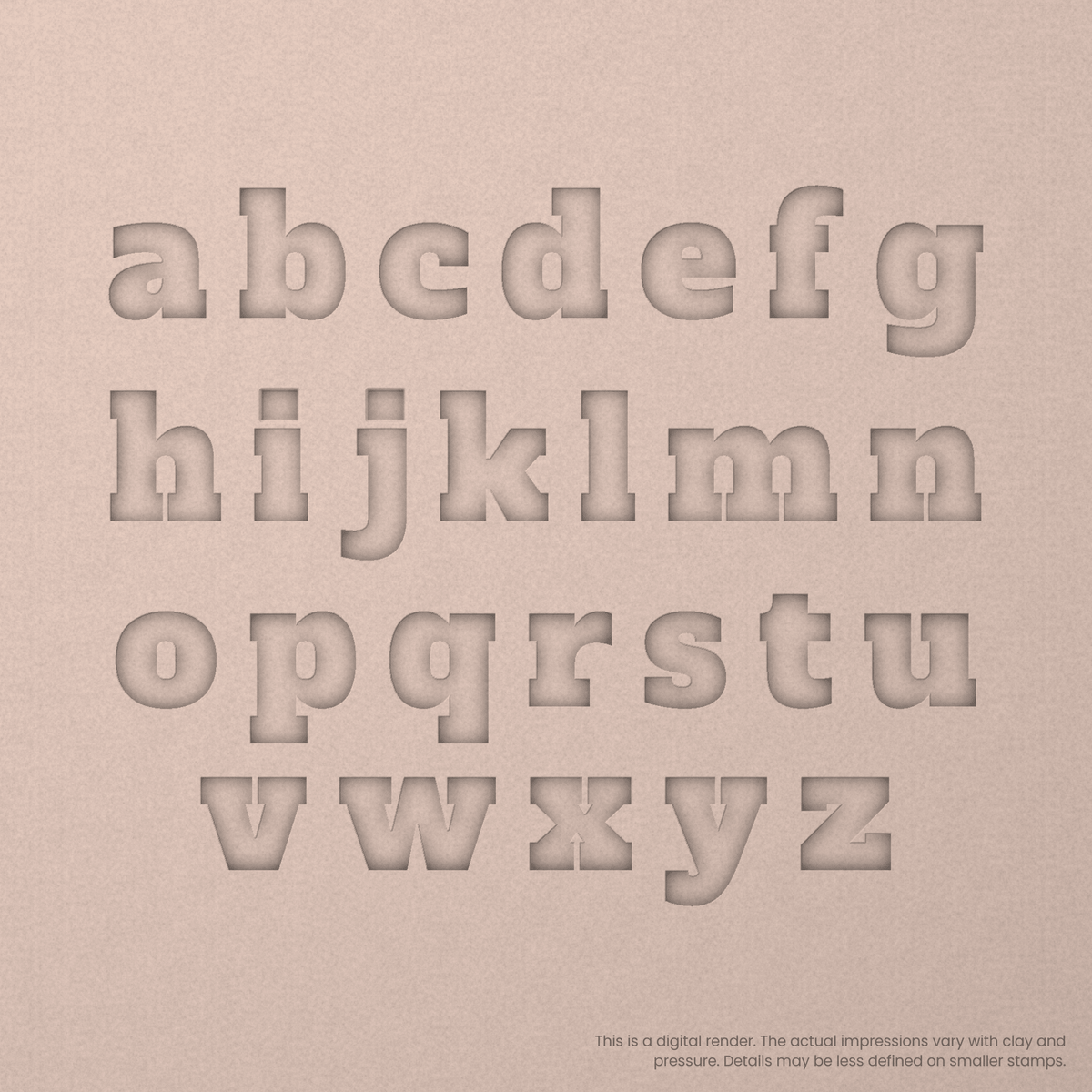 Alfa Slab One | Font Rail Stamp Sets | Letters, Numbers, and Symbols - Ceramind® Tools