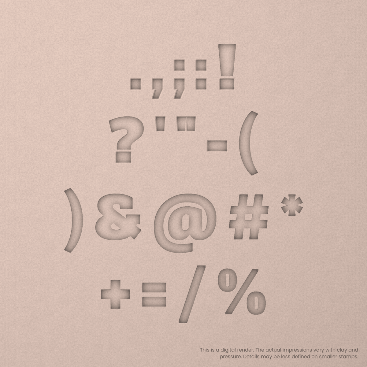 Alfa Slab One | Font Rail Stamp Sets | Letters, Numbers, and Symbols - Ceramind® Tools