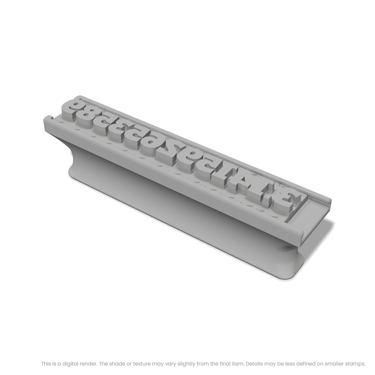 Alfa Slab One | Font Rail Stamp Sets | Letters, Numbers, and Symbols - Ceramind® Tools
